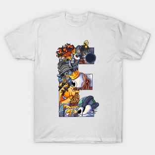 Initial Letter D doodle art T-Shirt